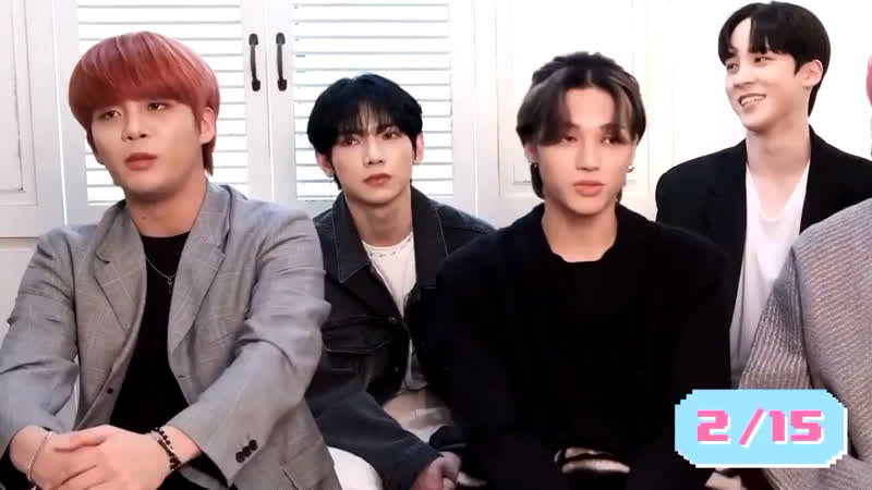 The disappointment in wooyoung's face when jongho answered dynamite first