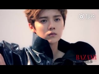 160718 harpers bazaar 《时尚芭莎》 photoshoot behind the scenes (4) luhan