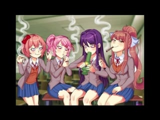 Dantes ddlc (pc) pt 4 (дойки из литературного угла)