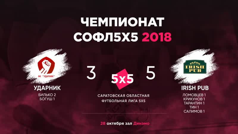 Ударник vs irish pub
