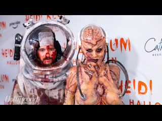 Heidi klum debuts elaborate alien costume at 20th annual halloween party