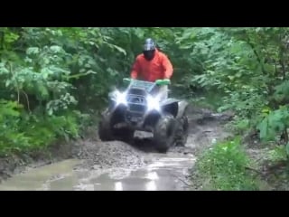 Четыре квадроцикла yamaha grizzly 700 и старичок can am brp outlander 650 xmr