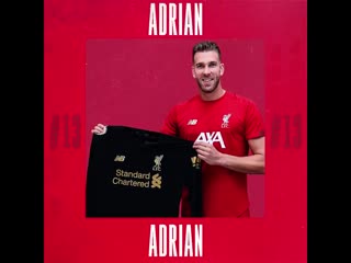 Welcome to the reds, adrian! 🔴🔴🔴 #lfc