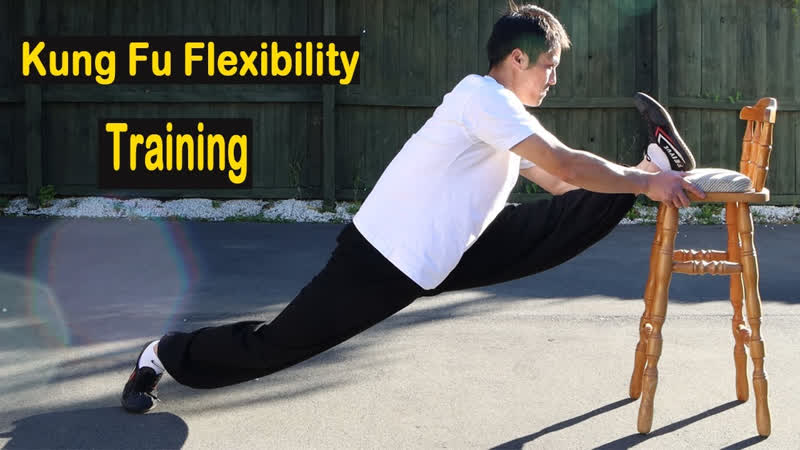 Shaolin kung fu wushu flexibility training side splits tutorial