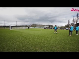 Crossbar challenge! which player has the best accuracy dannywelbeck, calumchambers95 or alexiwobi