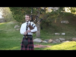 The parting glass played on the bagpipes