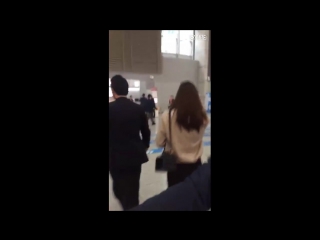 [fancam] 160427 krystal f(x) off to shanghai