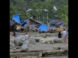 Наводнение и его последствия рядом с городом джаяпура (индонезия, провинция папуа, 16 17 марта 2019)