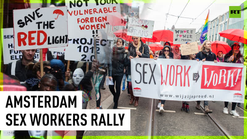 Amsterdam sex workers march in protest against changes to red light district