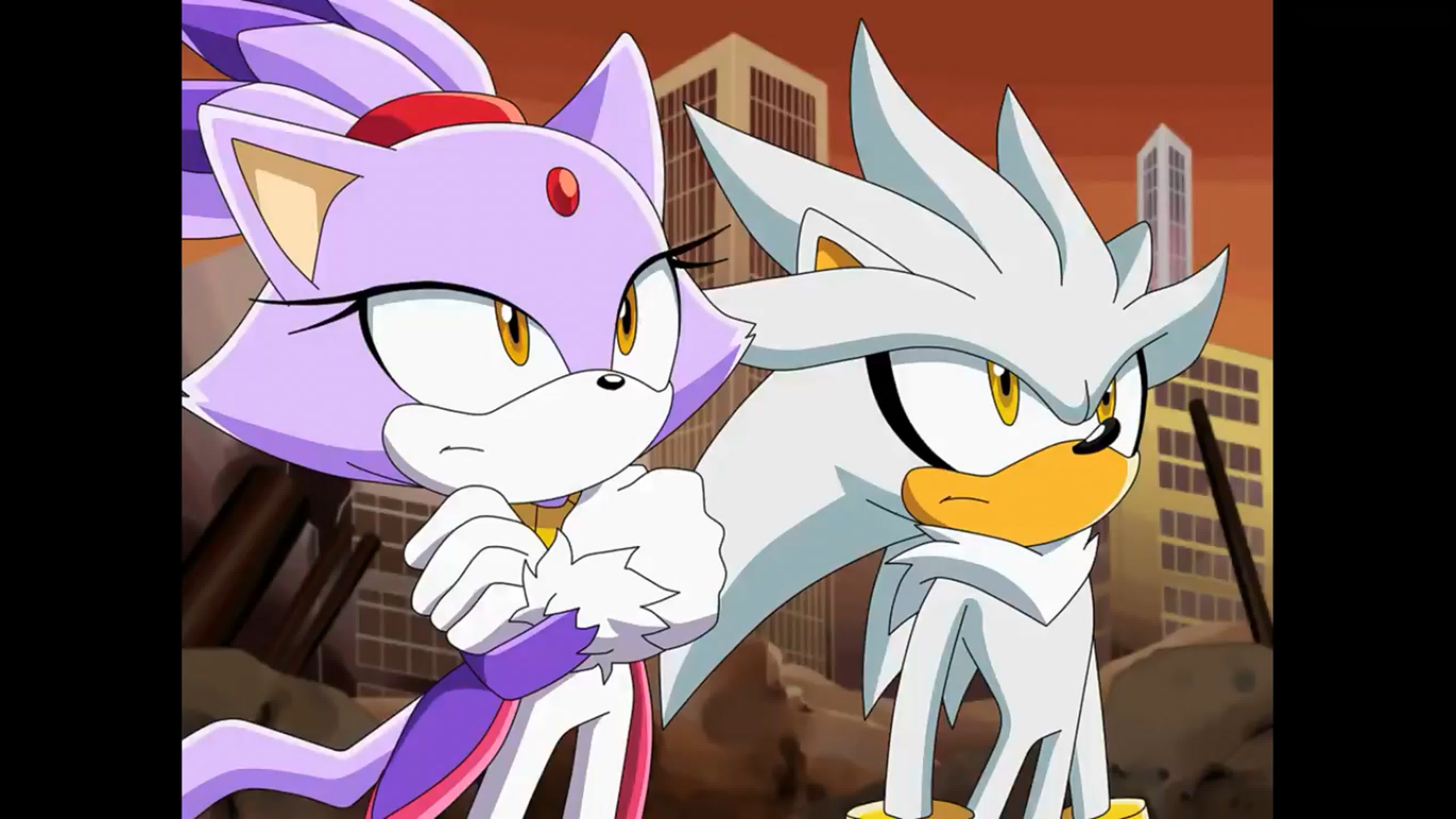 Blaze the cat and silver the hedgehog | sonic x