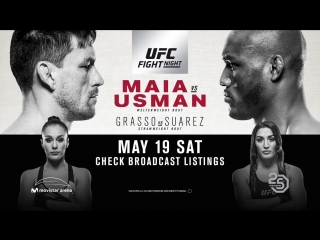 Ww contenders @demianmaia and @usman84kg throw down at ufcchile who takes it