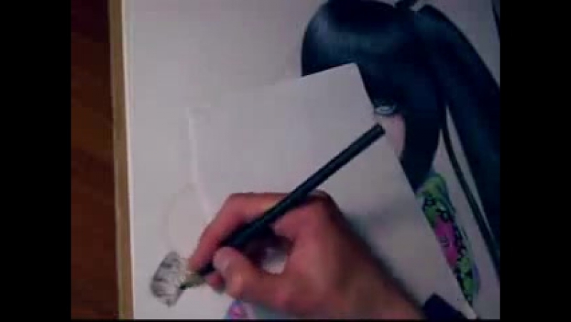 Рисунок аниме карандашами