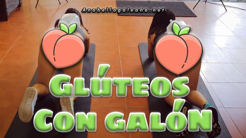 Glúteos 🍑🍑 en casa con galón de agua | anabella galeano ft onice