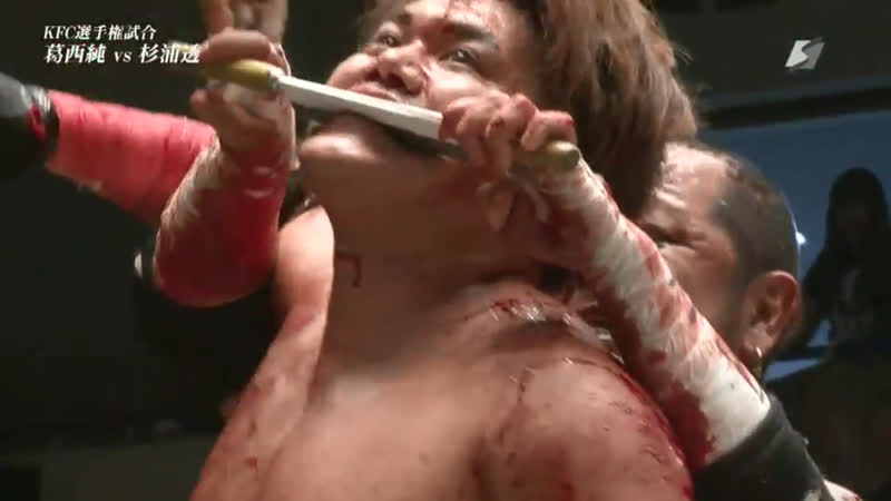 Death porn video – Jun kasai (c) vs toru sugiura [king of freedom world title glass board &amp; light tubes porn match]