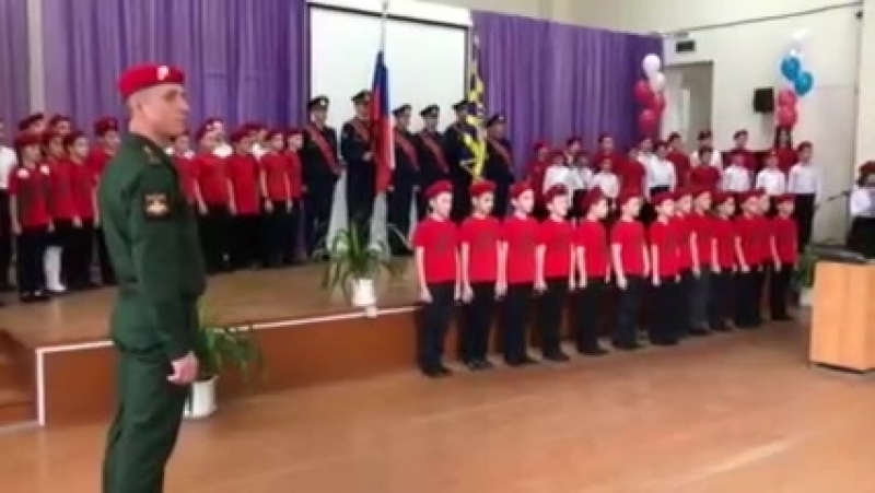 Принятие присяги юнармейца