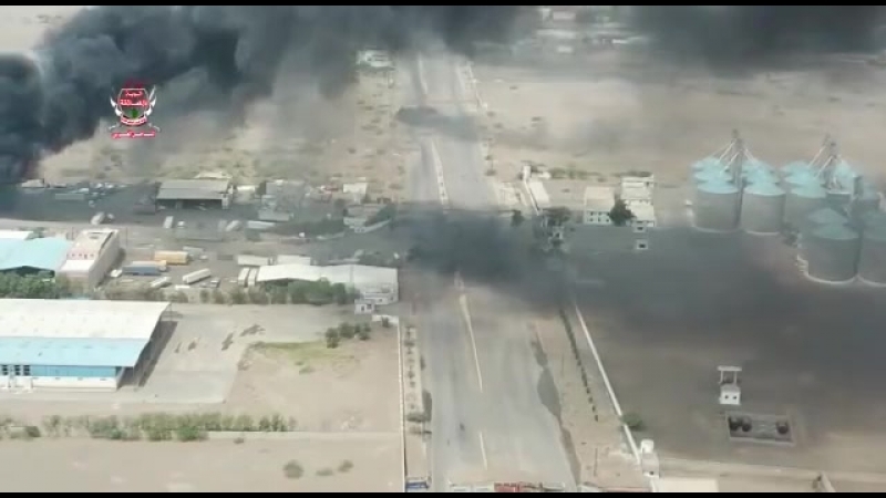 شاهد ارتباك ميليشيات الحوثي في كيلو 16 بتصوير جوي لألوية العمالقة