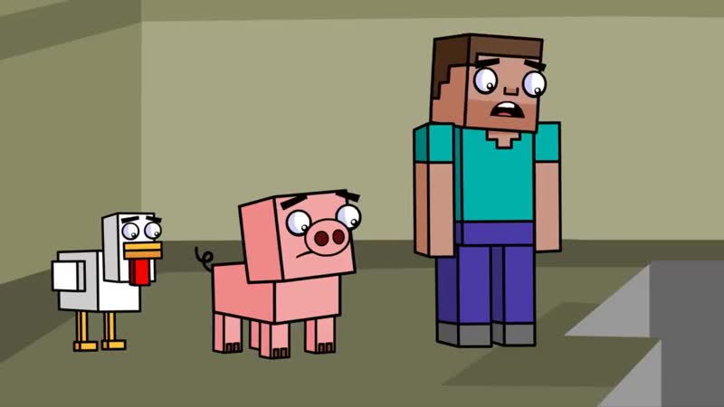 Злой кролик и пустыня майнкрафт анимация часть 17