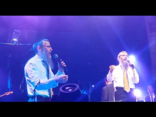 Avraham fried and beri weber perform at yad lachim's concert in london