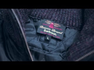 Barbour комбинированная стеганная куртка barbour beacon
