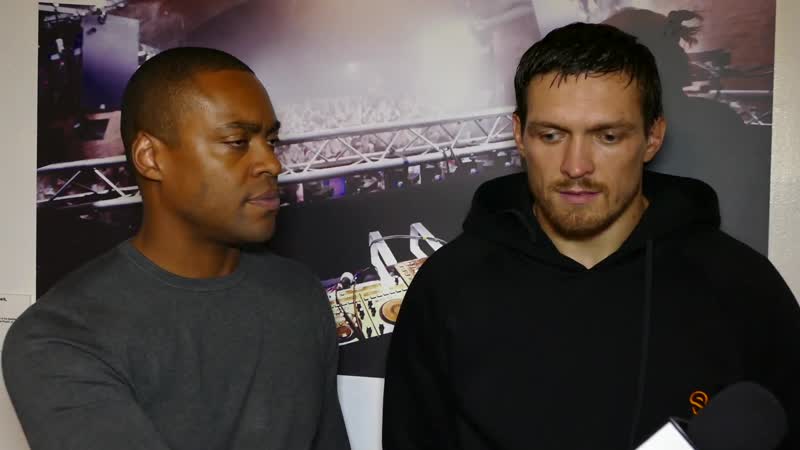 Oleksandr usyk locker room after knockout vs tony bellew