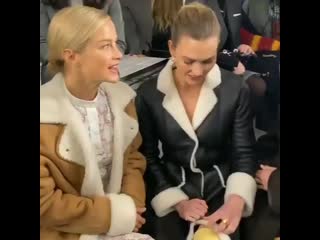 Subpost 2 @vogueparis a supermodel frontrow this morning at @loewe @carolynm ( 640 x 640 ) mp4