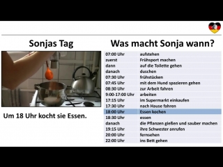 Deutsch lernen a1 sonjas tag