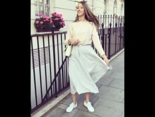 When your sister can pull off a long floaty skirt лондон