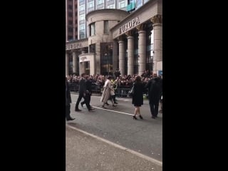 A massive crowd here in belfast to welcome prince harry and meghan markle amazing considering it was only announced a few hour