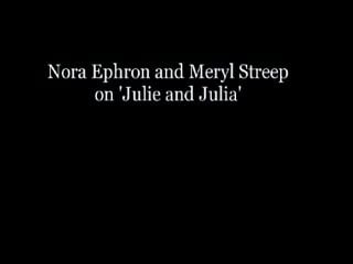 Отрывок из charlie rose (7 августа 2009 г ) с мерил стрип и норой эфрон