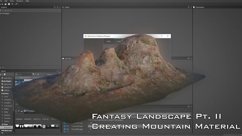 Creating porn video – Fantasy landscape pt 2 creating mountain materials in substance designer