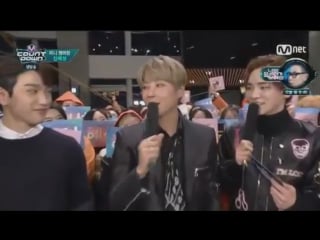 [видео] 160114 junior bambam mc cut @ m! countdown