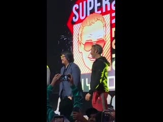 Mads mikkelsen and benedict wong at stan lee's super con riyadh 2019