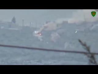 Сирия 26 02 2018 поражение минивэна и позиции протурецких боевиков,район кантона африн