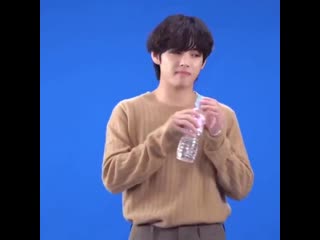 No the way he meditate and drink water because he kept forgetting his lines such a babie #tae updates