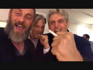 Mads mikkelsen, rolland møller and dejan cukic in copenhagen