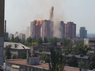 Ukraine donezk donbass schälen lcd castle 7 august 2014