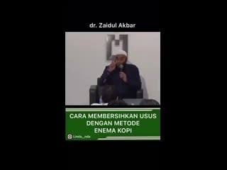 Membersihkan usus metode enema kopi