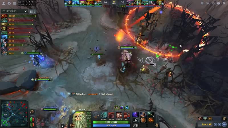 Matumbaman playing dendis signature pudge matu, dendi, gorgc in same team