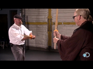 Mythbusters get lightsaber lessons