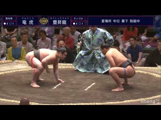 Ryuko vs hoshoryu natsu 2019, makushita day 8