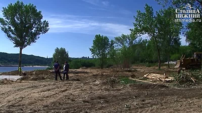 Пляж в молитовском затоне в нижнем новгороде