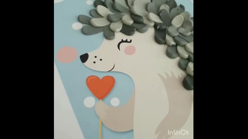 Пластилиновый ёжик