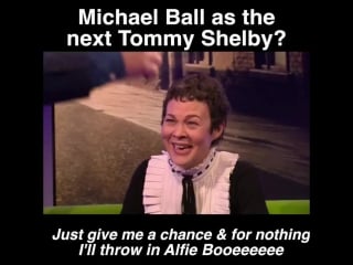 When @mrmichaelball heard there might be a @thepeakyblinder musical he just had to audition in front of #helenmccrory did he
