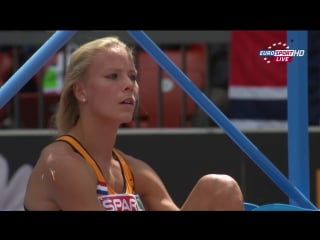 Nadine broersen heptathlon high jump 22nd european athletics championships zurich (2014)