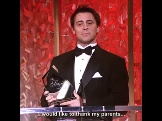 And i'm sure that jessica would like to thank my parents who always believed in me