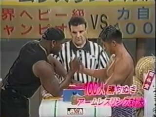 Gary goodridge vs 100 japanese athletes