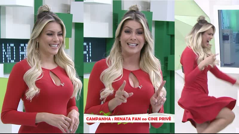 Renata fan vestidinho vermelho