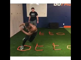 Quick feet hurdle step to explosive lateral skater jump