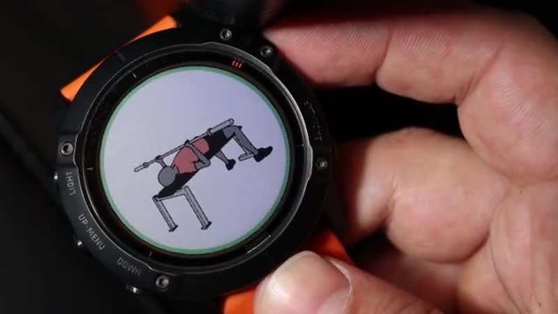 Анимированные тренирои в часах garmin 1
