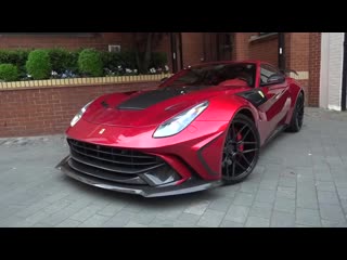 1 of 1 custom full carbon body ferrari f12 with ipe exhaust loud revs and accelerations in